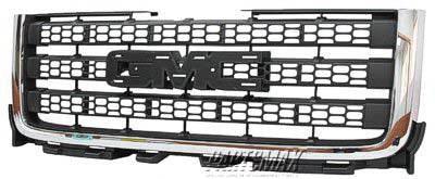1200 | 2011-2014 GMC SIERRA 3500 HD Grille assy | GM1200633|20966059