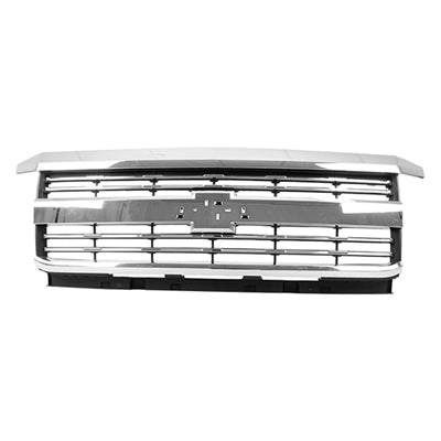 1200 | 2015-2019 CHEVROLET SILVERADO 2500 HD Grille assy LTZ; w/o Z71 Pkg; Chrome | GM1200701|23335298