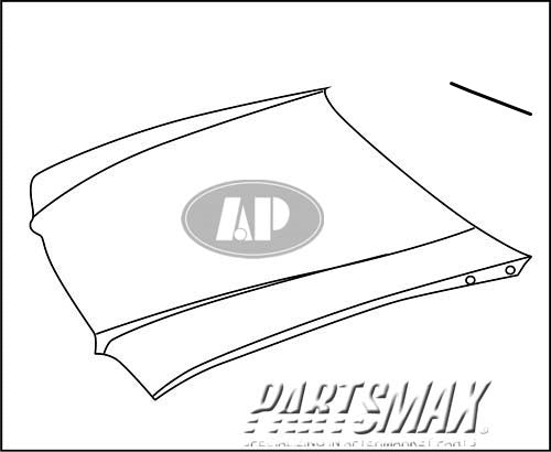 1230 | 1992-1996 BUICK LESABRE Hood panel assy all | GM1230198|12374493