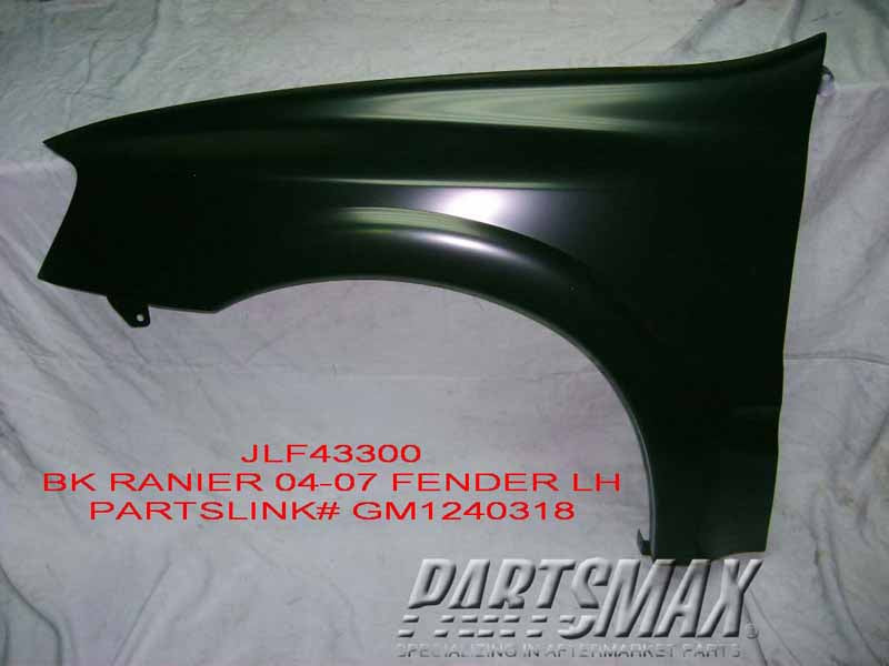 50 | 2004-2007 BUICK RAINIER LT Front fender assy all | GM1240318|88980462