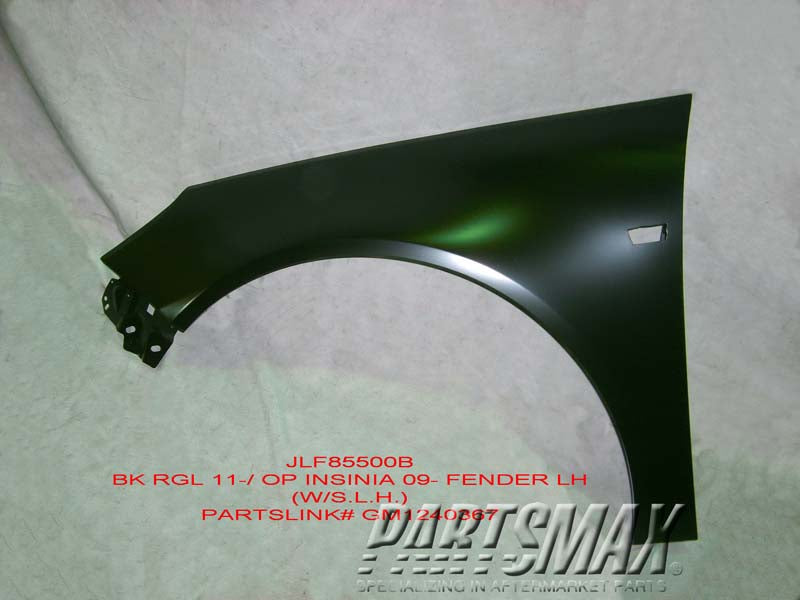 1240 | 2011-2011 BUICK REGAL LT Front fender assy | GM1240367|13277520