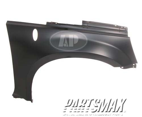 1241 | 2006-2006 PONTIAC TORRENT RT Front fender assy all; w/Antenna Hole | GM1241319|15881408