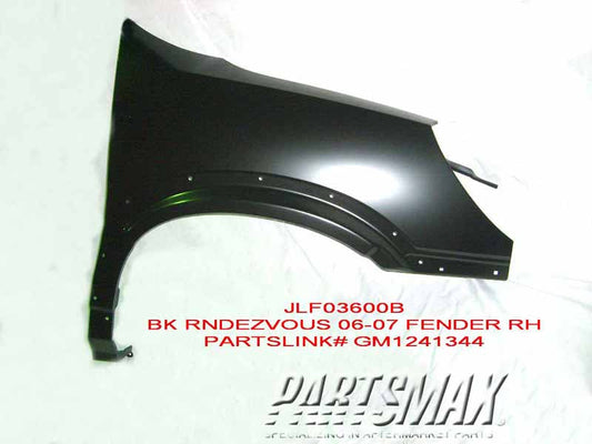 1241 | 2006-2007 BUICK RENDEZVOUS RT Front fender assy all | GM1241344|19120469