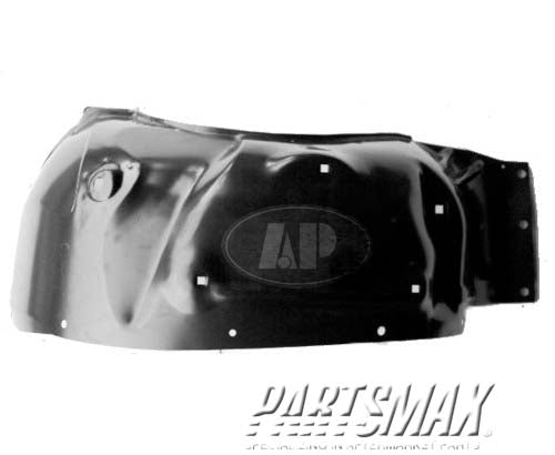 1246 | 1998-2000 GMC JIMMY LT Front fender apron assy wheelhouse panel; w/o Wide Stance package | GM1246108|15101800