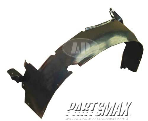 1250 | 2006-2007 CHEVROLET MONTE CARLO LT Front fender splash shield plastic liner | GM1250126|15889233