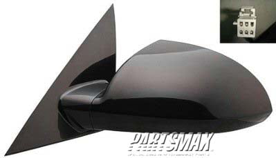 1320 | 2009-2013 CHEVROLET IMPALA LT Mirror outside rear view w/o Defogger; Grained Finish; PTM | GM1320391|25947195