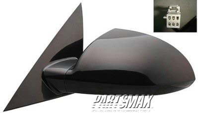 1320 | 2009-2013 CHEVROLET IMPALA LT Mirror outside rear view Power; w/Defogger; Grained Finish; PTM | GM1320392|25947197