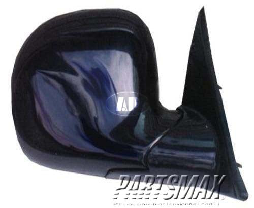 1321 | 1994-1997 CHEVROLET S10 RT Mirror outside rear view below eyeline foldaway; manual; black | GM1321126|15150850