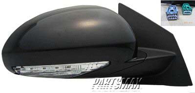 1321 | 2008-2015 BUICK ENCLAVE RT Mirror outside rear view w/Memory; Manual Fold Mirrors | GM1321378|25867123