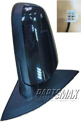 1710 | 2008-2009 PONTIAC G8 RT Mirror outside rear view Power; w/Cover; PTM; see notes | GM1321414|92214581-PFM