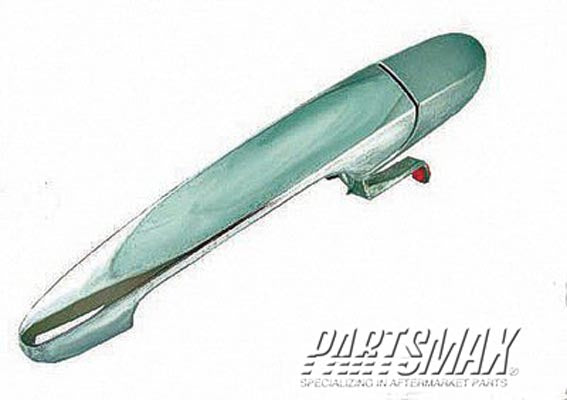 1840 | 2006-2011 BUICK LUCERNE LT Rear door handle outer Chrome | GM1520131|15936041