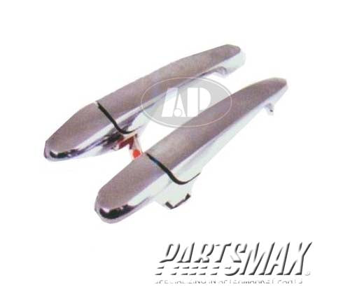 1520 | 2014-2016 CHEVROLET IMPALA LIMITED LT Rear door handle outer Chrome | GM1520132|15773794