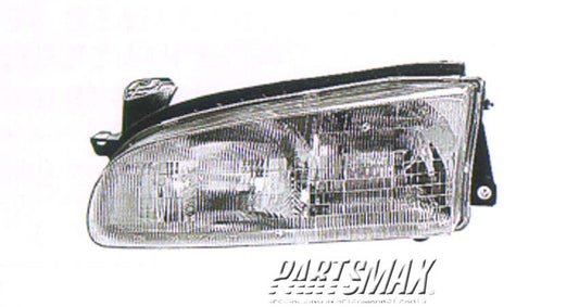 2502 | 1993-1997 GEO PRIZM LT Headlamp assy composite all | GM2502134|94852390