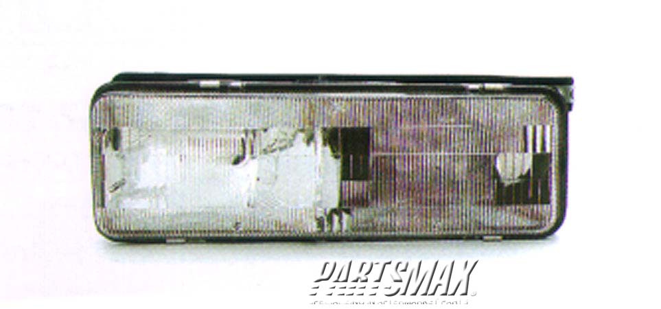 2502 | 1988-1996 BUICK REGAL LT Headlamp assy composite 2dr coupe | GM2502150|16521823