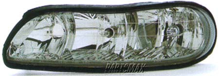2502 | 1997-2003 CHEVROLET MALIBU LT Headlamp assy composite all | GM2502154|22618782