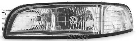 2502 | 1997-1999 BUICK LESABRE LT Headlamp assy composite w/o cornering lamp | GM2502159|16525999