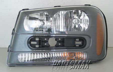 2502 | 2002-2009 CHEVROLET TRAILBLAZER LT Headlamp assy composite all; except 06-09 LT/08 LS | GM2502213|25970915