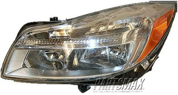 2502 | 2011-2013 BUICK REGAL LT Headlamp assy composite Halogen | GM2502353|22794767