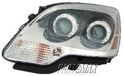 1150 | 2008-2012 GMC ACADIA LT Headlamp assy composite Halogen; 2nd Design | GM2502358|20912393