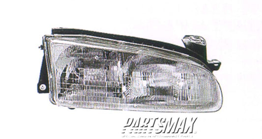 2503 | 1993-1997 GEO PRIZM RT Headlamp assy composite all | GM2503134|94852389
