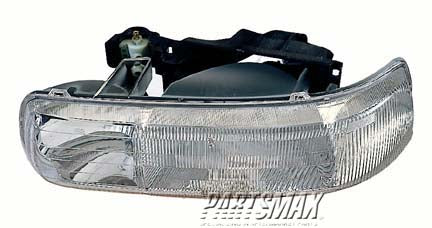 2503 | 2001-2002 CHEVROLET SILVERADO 2500 HD RT Headlamp assy composite all | GM2503187|16526134