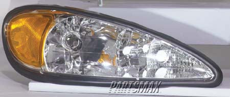2503 | 1999-2005 PONTIAC GRAND AM RT Headlamp assy composite all | GM2503196|22672208