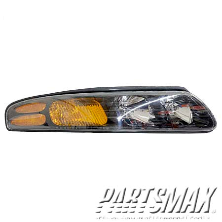 2503 | 2004-2004 PONTIAC BONNEVILLE RT Headlamp assy composite includes park/signal/marker lamps; except GXP; to 9/1/03 | GM2503215|19245101