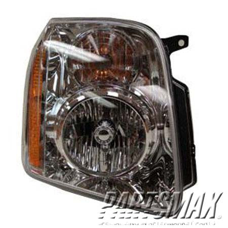 2503 | 2007-2014 GMC YUKON XL 1500 RT Headlamp assy composite Exc DENALI | GM2503265|20969895