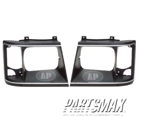 2512 | 1985-1994 GMC SAFARI LT Headlamp door w/bright trim | GM2512116|14066045