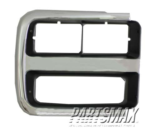 2513 | 1992-1996 GMC G3500 RT Headlamp door w/quad headlamps | GM2513189|15685968