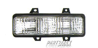 2520 | 1987-1987 GMC V1500 LT Parklamp assy R/V; w/quad headlamps; park/signal combination | GM2520130|5975227