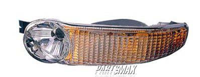 2521 | 2001-2006 GMC YUKON XL 1500 RT Parklamp assy includes signal/marker & running lamps; Denali | GM2521182|15199555