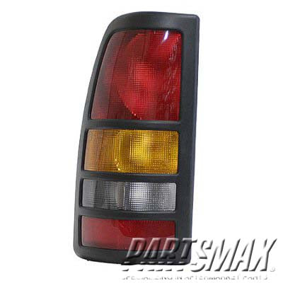 2800 | 2001-2003 GMC SIERRA 3500 LT Taillamp assy w/black bezel | GM2800166|19169019