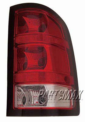 2801 | 2010-2011 GMC SIERRA 1500 RT Taillamp assy SL; 2nd Design | GM2801253|20840270