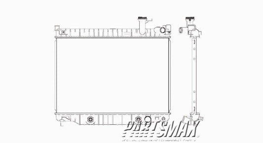 3010 | 2004-2007 BUICK RAINIER Radiator assembly 5.3L|6.0L | GM3010421|15196386
