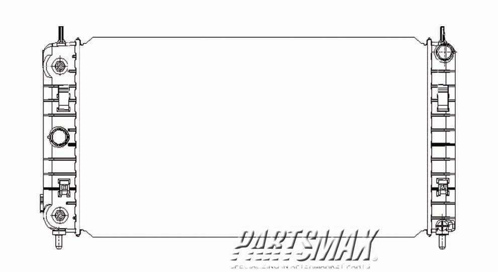 3010 | 2004-2007 CHEVROLET MALIBU Radiator assembly 2.2L | GM3010443|52486987