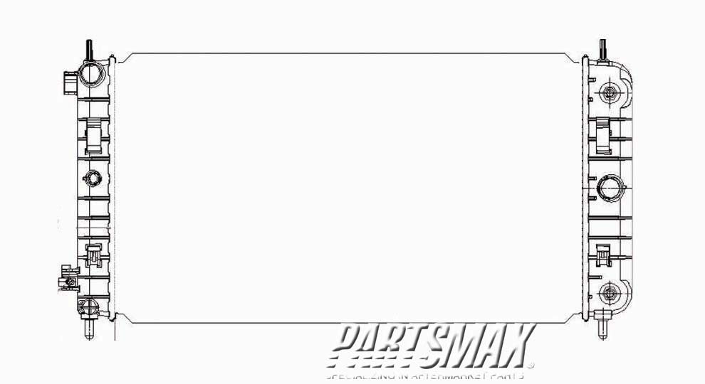 3010 | 2004-2007 CHEVROLET MALIBU Radiator assembly w/3.5L engine; except Classic | GM3010444|52494386