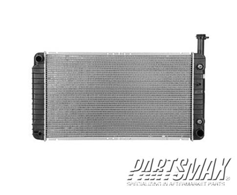3010 | 2003-2004 GMC SAVANA 2500 Radiator assembly w/6 cyl engine | GM3010478|89019163