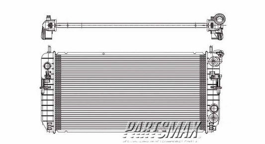 3010 | 2006-2008 BUICK LUCERNE Radiator assembly w/3.8L | GM3010492|25772258
