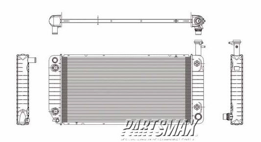 3010 | 2005-2008 CHEVROLET EXPRESS 3500 Radiator assembly 4.8L|6.0L | GM3010502|84494240