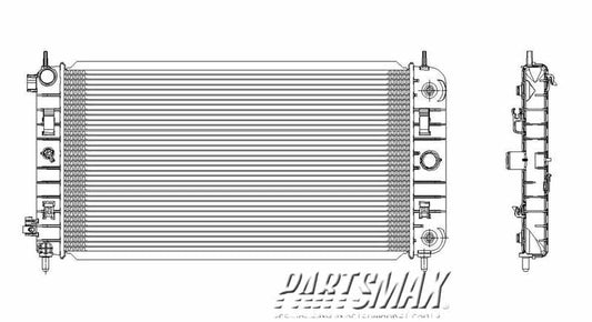 3010 | 2008-2010 CHEVROLET MALIBU Radiator assembly 3.5L|3.9L | GM3010508|15873468