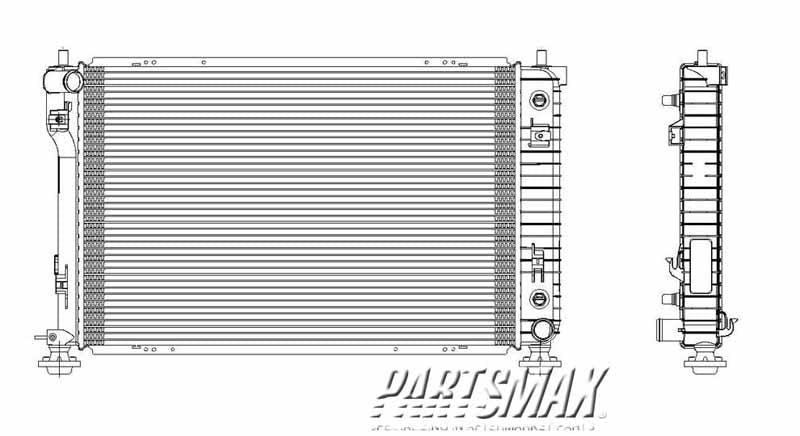 3010 | 2006-2009 CHEVROLET EQUINOX Radiator assembly 3.4L | GM3010515|15781369