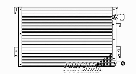 3030 | 1993-1997 PONTIAC FIREBIRD Air conditioning condenser all | GM3030135|52460894