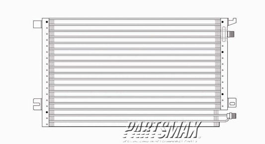 3030 | 1994-2002 SATURN SC2 Air conditioning condenser all | GM3030149|52473615