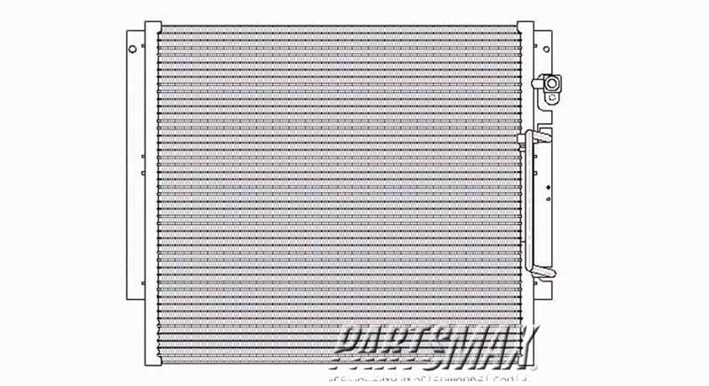 3030 | 2004-2012 CHEVROLET COLORADO Air conditioning condenser 2.8L|3.5L|2.9L|3.7L | GM3030262|89019343