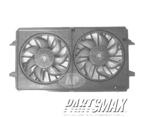 2880 | 2007-2010 CHEVROLET MALIBU Radiator cooling fan assy w/3.6L engine | GM3115208|22719384