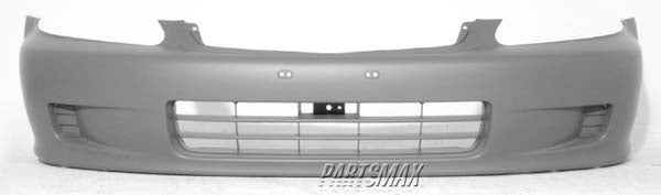 1000 | 1999-2000 HONDA CIVIC Front bumper cover 2dr coupe/2dr hatchback; prime | HO1000184|04711S01A01ZZ