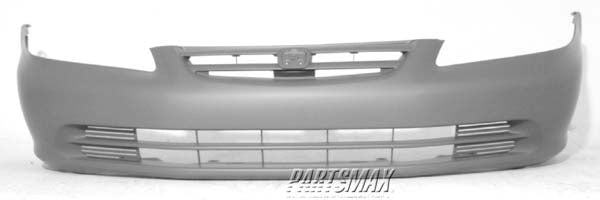 250 | 2001-2002 HONDA ACCORD Front bumper cover 4dr sedan; prime | HO1000196|04711S84A91ZZ