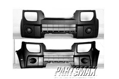 1000 | 2003-2005 HONDA ELEMENT Front bumper cover EX; gray | HO1000215|04711SCVA90ZA