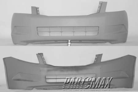 1000 | 2008-2010 HONDA ACCORD Front bumper cover Sedan; w/4 cylinder engine; 04711TA1A90ZZ | HO1000254|04711TA0A90ZZ
